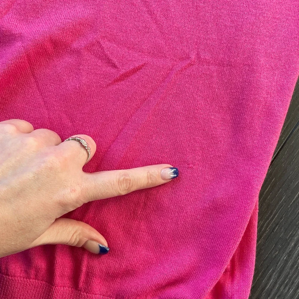 NWT Sunday Best Cashmere and Silk scalloped edge sweater - Picture 8 of 9